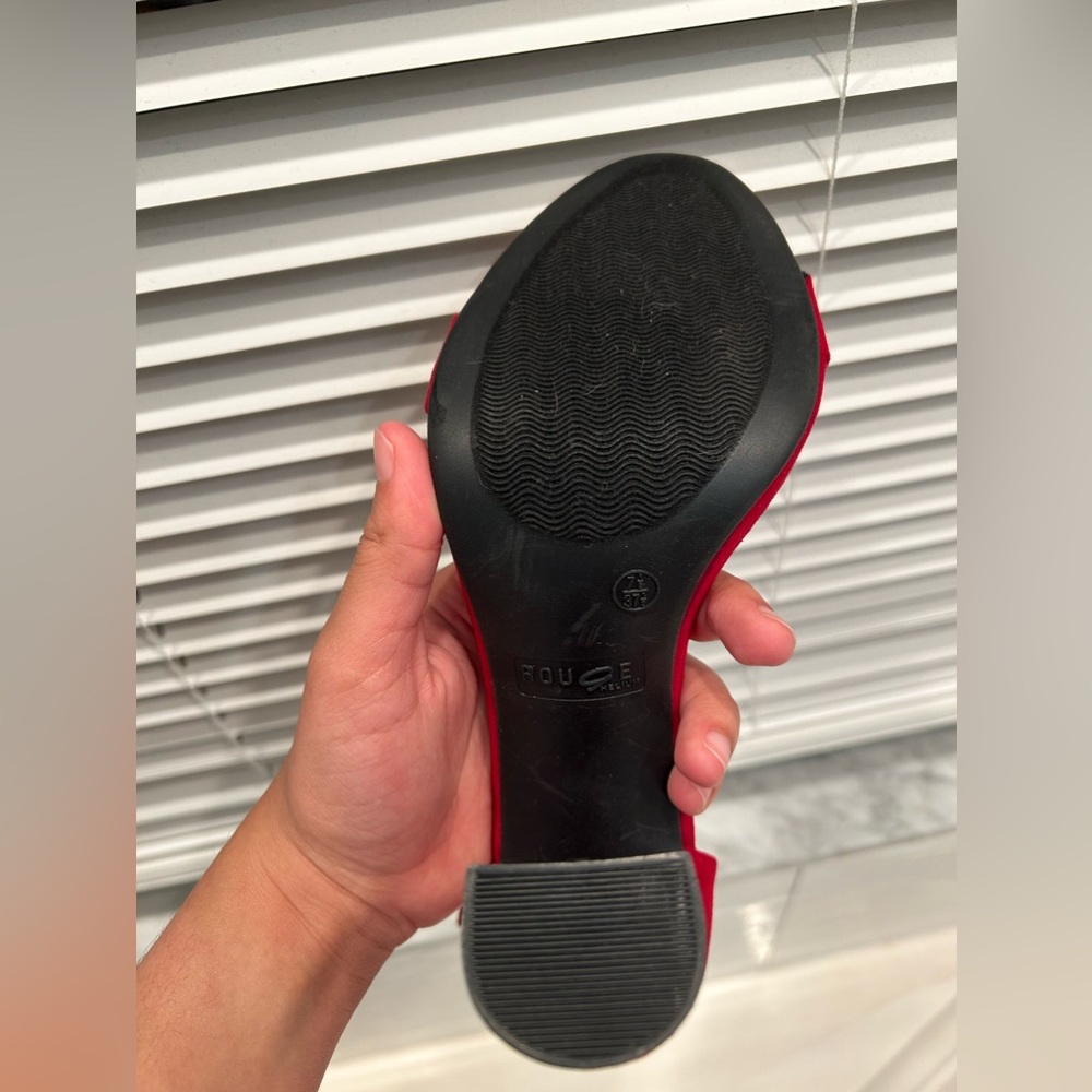 ⭐️Open toe Rouge Red Heels❤️ - Picture 5 of 6
